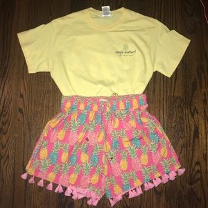 NWT • Simply Southern • Pineapple Shorts
